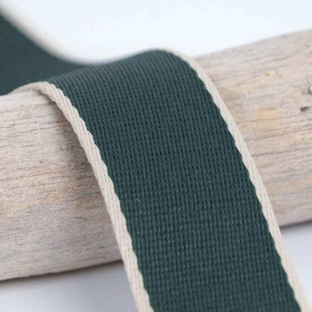 38mm Dark Green Edge Strap - Maison Klem